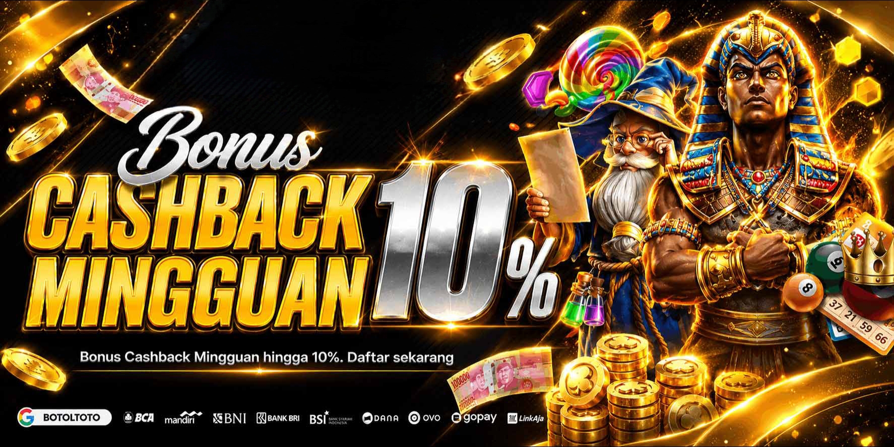Rollingan mingguan 10%